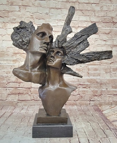 Sculpture bronze couple - sculpture,