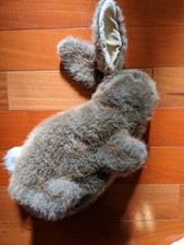 Dakin brown bunny rabbit hand puppet Plush Toy vintage with plastic tag
