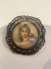 Ancienne Broche Argent Massif