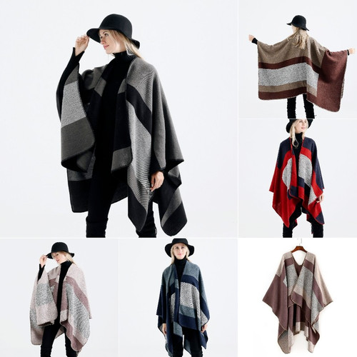 Femme ponchos cape faux - femme,