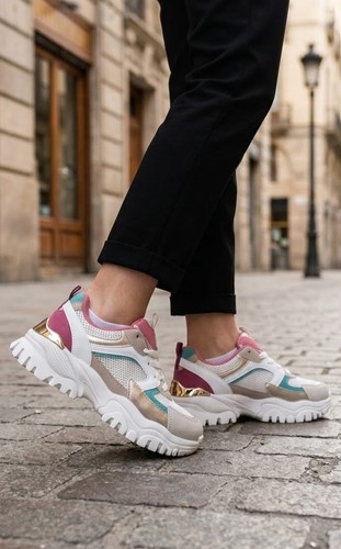 Baskets running femme beige - femme,