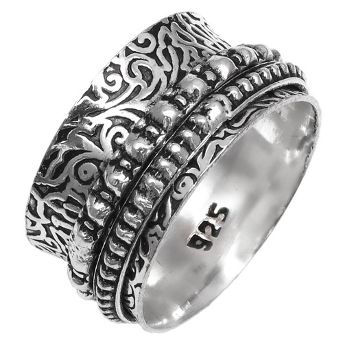 Bague toupie argent pour - en,
