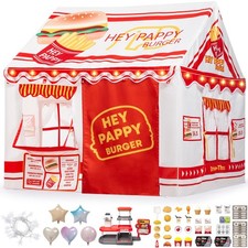 Tente Enfant,Cabane Enfant Intérieur Extérieur 123x100x123 CM avec Jeu Comple...