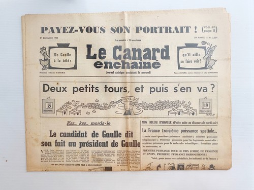Canard enchaine 12 - canard, du