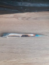 Coupe Papier, Ouvre Lettre Métal Argenté Design Poinçon A Identifié Neuf 