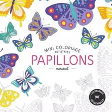mini coloriage antistress papillons, Collectif