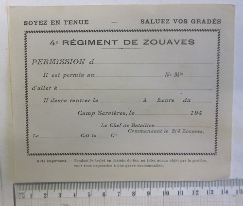 Titre permission 4eme - permission,