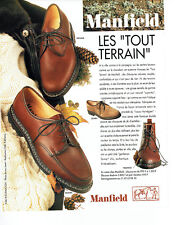 Publicité Advertising 108  1993   les chaussures homme Manfield  Tout Terrain