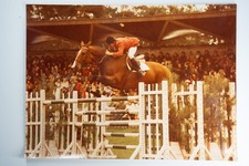 PHOTO Argentique	France	Equitation cheval saut d'obstacles	30x40cm	1970