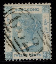 HONG KONG QV SG3, 12c Vert
