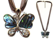 COLLIER PENDENTIF en NACRE et