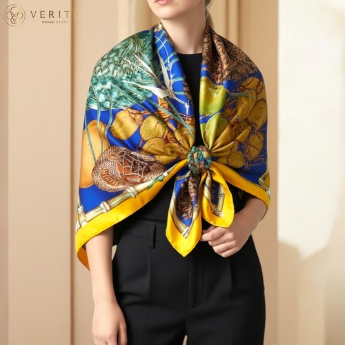 Rare vintage hermes silk scarf - hermes,
