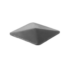 Capuchon De Poteau Pyramide Sans Bord Noir Pour Poteaux De Clôture Et De Portail