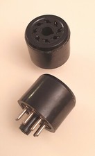 LOT DE 2 SUPPORTS DE TRANSITION MALE-FEMELLE POUR TUBES OCTAL 