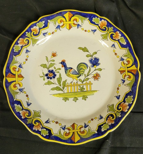Magnifique assiette coq en - au,