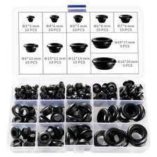 120 Pièces 10 Tailles Passe Fil Caoutchouc Caoutchouc Oeillet Conducteur Élec...