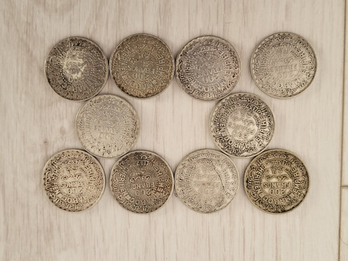 Lot x10 pièces argent - lot, 200