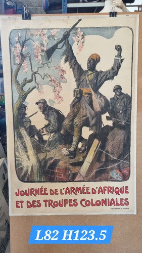 Affiche ancienne journée - ancienne, de
