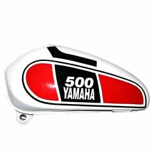 Yamaha XT 500 Tt 500 Blanc Rouge Peint Acier Carburant Gas Réservoir 1977 Model
