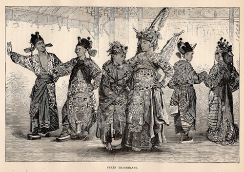 Peking opera costume actors - peking,