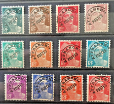 lot de timbres préoblitérés** n° 94 à 104**   sans trace de charnière.   luxe.