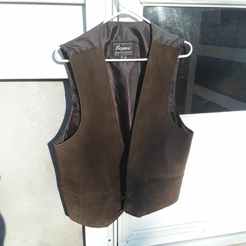 Vintage suede vest - vest, (brown)