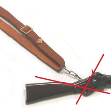 1/6 Battle Gear Toys 122 03 Sangle Porte Carabine Cuir Marron Clair