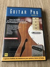 LOGICIEL GUITAR PRO 4 ÉDITION TABLATURES GUITARE BASSE BANJO PC CD ROM FRANÇAIS