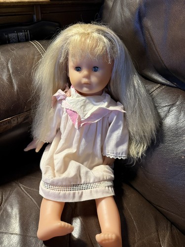 Corolle doll blonde hair - doll, blue