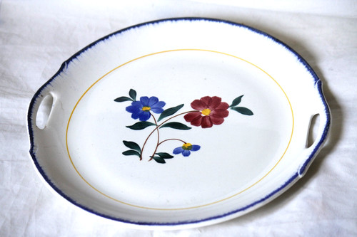 Plat rond faience vintage - , st
