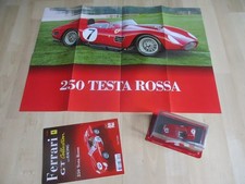 FERRARI  250 TESTA ROSSA  MINIATURE 1/43 EN BOITE FASCICULE POSTER ENVOI GRATUIT