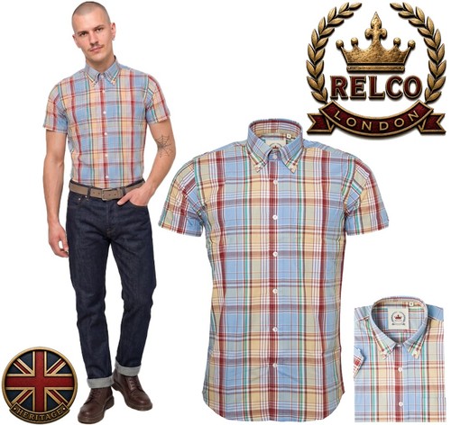 Relco hommes bleu rouge jaune - hommes,
