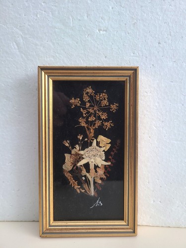 Cadre bois doré fleurs - cadre,