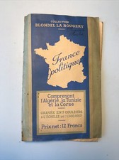 Carte France politique 1930s