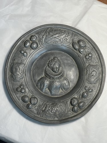 Plat assiette étain - assiette, en