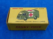 RARE ! DINKY TOYS AMBULANCE MILITAIRE RENAULT-CARRIER N° 80F - BOITE VIDE Box