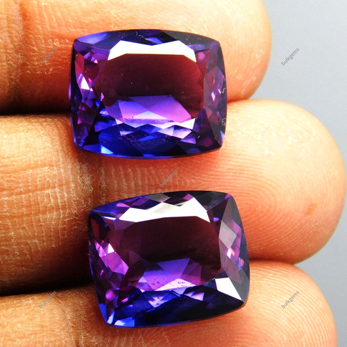 Coussin tanzanite violette - coussin,