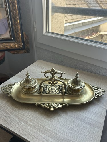 R1329 ancien encrier - r1329, bronze