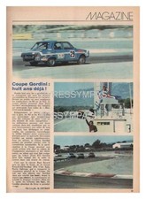 1973 DOCUMENT (ref PEL 4749) AUTO  : COUPE GORDINI CIRCUIT PAUL RICARD  1p