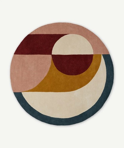 Tapis rond laine touffeté - en,