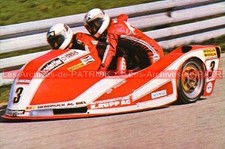 BILAND Rolf WILLIAMS Ken Side Car YAMAHA Carte Postale Moto Motorcycle Postcard