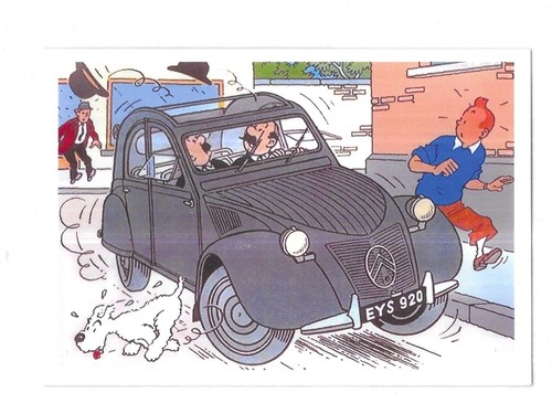 Rare carte postale tintin - postale,