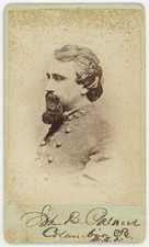 CDV militaire. Colonel John B. Palmer. Guerre de Sécession. Civil War. Dédicace.