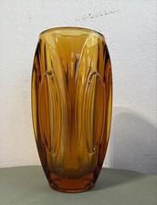 Vase En Verre Ambre De Murano