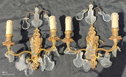 Paire appliques bronze - paire,