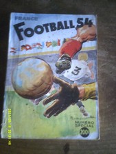 CAHIER DE L EQUIPE  FRANCE FOOTBALL 1954