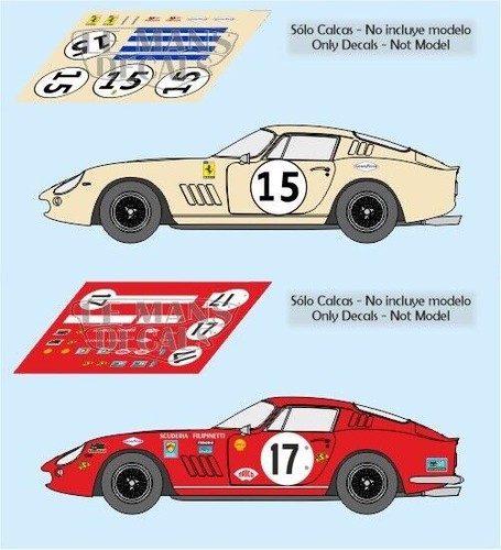 Décals ferrari 275 gtb - 275,