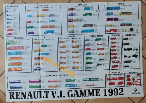 Rvi renault trucks gamme 1992 - rvi,