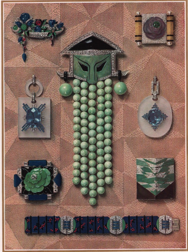 1927 french art - deco, jewelry
