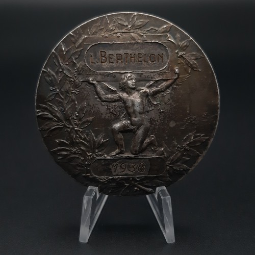 Médaille bronze argenté - en,